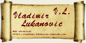 Vladimir Lukanović vizit kartica